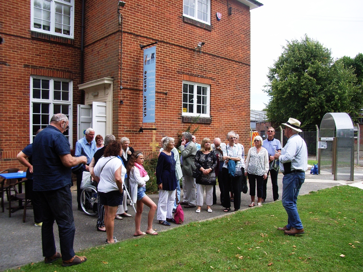 The start of the outside tour.